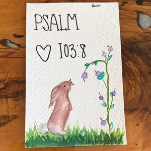 Handcrafted Bunny Art Print